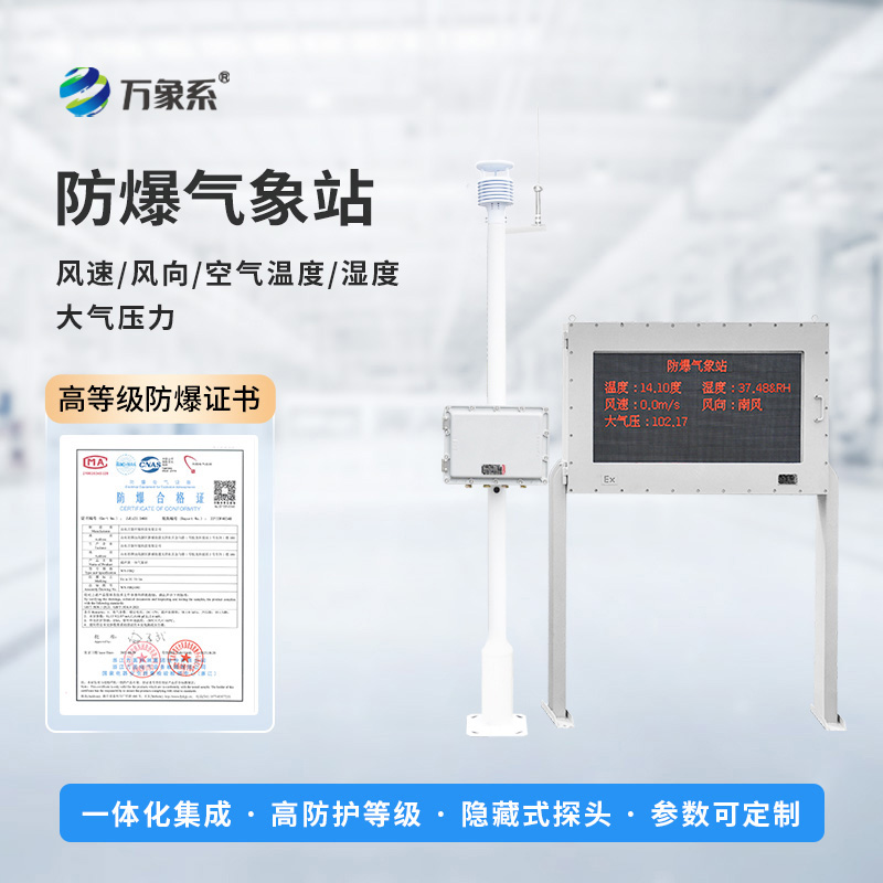 智慧工業(yè)的氣象保障：防爆小型氣象站